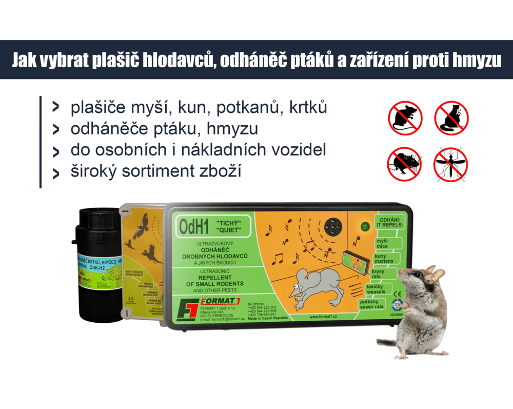 Jak vybrat plašič hlodavců, odháněč ptáků a zařízení proti hmyzu
